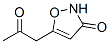 3(2H)-Isoxazolone, 5-(2-oxopropyl)- (9CI) Structure