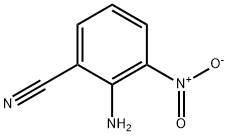 벤조니트릴,2-아미노-3-니트로- 구조식 이미지