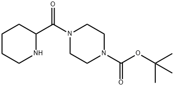 4-[(PIPERIDIN-2-YL)CARBONYL]PIPERAZINE-1-CARBOXYLICACIDTERT-BUTYL에스테르 구조식 이미지