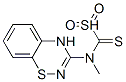 메틸-4H-1,2,4-벤조티아디아진-3-일-카바모디티오에이트-S,S-디옥사이드 구조식 이미지