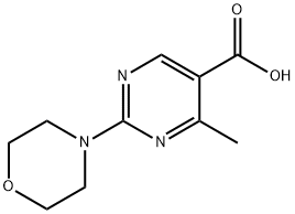 4-METHYL-2-MORPHOLIN-4-YL-PYRIMIDINE-5-CARBOXYLIC ACID Structure