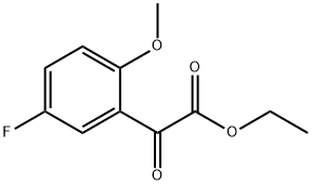 ETHYL 5-FLUORO-2-METHOXYBENZOYLFORMATE Structure