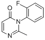 4(3H)-Pyrimidinone, 3-(2-fluorophenyl)-2-methyl- Structure