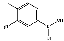 3-AMino-4-fluorophenylboronic acid 구조식 이미지