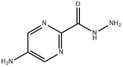 2-Pyrimidinecarboxylic  acid,  5-amino-,  hydrazide Structure