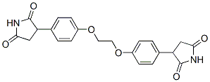 3-[4-[2-[4-(2,5-dioxopyrrolidin-3-yl)phenoxy]ethoxy]phenyl]pyrrolidine -2,5-dione Structure