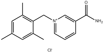3-카바모일-1-(2,4,6-트리메틸벤질)피리디늄클로라이드 구조식 이미지