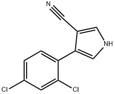4-(2,4-Dichlorophenyl)-1H-pyrrole-3-carbonitrile Structure
