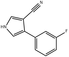 4-(3-FLUOROPHENYL)-1H-PYRROLE-3-CARBONITRILE Structure