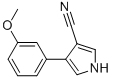 4-(3-METHOXYPHENYL)-1H-PYRROLE-3-CARBONITRILE Structure