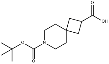 7-Azaspiro[3.5]nonane-2,7-dicarboxylic acid, 7-(1,1-dimethylethyl) ester 구조식 이미지