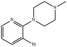 1-(3-브로모-피리딘-2-일)-4-메틸-피페라진 구조식 이미지