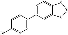 5-(1,3-BENZODIOXOL-5-YL)-2-CHLORO-PYRIDINE Structure