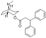 (+)-2-알파-트로파닐3,3-디페닐히드레이트 구조식 이미지