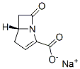 (5R)-7-Oxo-1-azabicyclo[3.2.0]hept-2-ene-2-carboxylic acid sodium salt Structure
