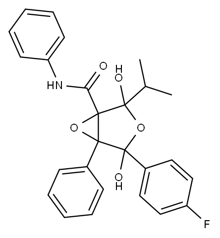 Atorvastatin Epoxy Tetrahydrofuran IMpurity Structure