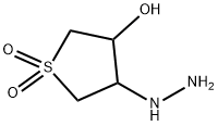 4-HYDRAZINO-1,1-DIOXO-TETRAHYDRO-1L6-THIOPHEN-3-OL Structure