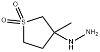 (3-METHYL-1,1-DIOXO-TETRAHYDRO-1LAMBDA6-THIOPHEN-3-YL)-HYDRAZINE 구조식 이미지