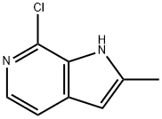 7-Chloro-2-Methyl-1H-pyrrolo[2,3-c]pyridine 구조식 이미지