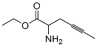 4-Hexynoic  acid,  2-amino-,  ethyl  ester Structure