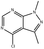 4-Chloro-1,3-dimethyl-1H-pyrazolo[3,4-d]pyrimidine Structure