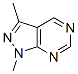 1H-Pyrazolo[3,4-d]pyrimidine, 1,3-dimethyl- (9CI) Structure