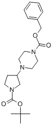 4-(1-BOC-PYRROLIDIN-3-YL)-1-CBZ-PIPERAZINE Structure