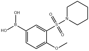 4-METHOXY-3-(PIPERIDIN-1-YLSULPHONYL)BENZENEBORONIC ACID Structure