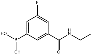 5-(ETHYLCARBAMOYL)-3-FLUOROBENZENEBORONIC ACID Structure