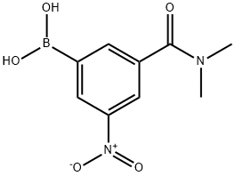 3-(DIMETHYLCARBAMOYL)-5-NITROBENZENEBORONIC ACID Structure