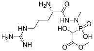 L-Arginine 2-[hydroxy(1-hydroxy-2-methoxy-2-oxoethyl)phosphinyl]-2-methyl hydrazide Structure