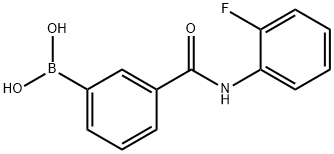 3-(2-FLUOROPHENYLCARBAMOYL)PHENYLBORONIC ACID Structure