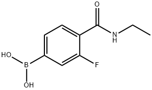 4-(ETHYLCARBAMOYL)-3-FLUOROBENZENEBORONIC ACID Structure