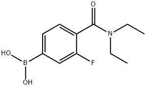 4-(DIETHYLCARBAMOYL)-3-FLUOROBENZENEBORONIC ACID Structure