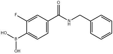 4-BenzylcarbaMoyl-2-fluorobenzeneboronic acid, 97% Structure