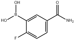 5-Carbamoyl-2-fluorobenzeneboronic acid Structure