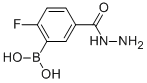 2-FLUORO-5-(HYDRAZINECARBONYL)BENZENEBORONIC ACID 구조식 이미지