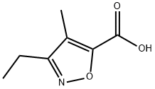 5-Isoxazolecarboxylic  acid,  3-ethyl-4-methyl- Structure