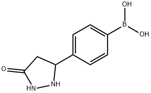 4-(5-OXOPYRAZOLIDIN-3-YL)PHENYLBORONIC ACID 구조식 이미지