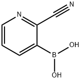 2-CYANOPYRIDIN-3-YLBORONIC ACID 구조식 이미지