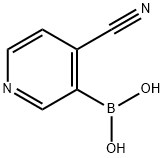 4-CYANOPYRIDIN-3-YLBORONIC ACID 구조식 이미지