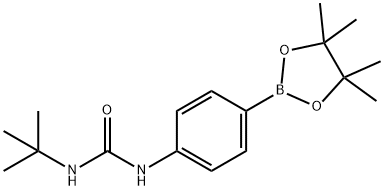 4-[(TERT-BUTYLCARBAMOYL)AMINO]BENZENEBORONIC ACID, PINACOL ESTER 98%4-(3-TERT-BUTYLUREIDO)BENZENEBORONIC ACID, PINACOL ESTER Structure