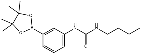 1-butyl-3-(3-(4,4,5,5-tetramethyl-1,3,2-dioxaborolan-2-yl)phenyl)urea Structure