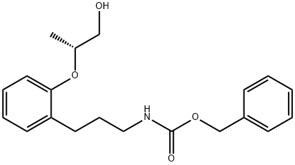 CarbaMic acid, N-[3-[2-[(1R)-2-hydroxy-1-Methylethoxy]phenyl]propyl]-, phenylMethyl ester Structure