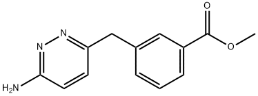 Benzoic acid, 3-[(6-amino-3-pyridazinyl)methyl]-, methyl ester Structure