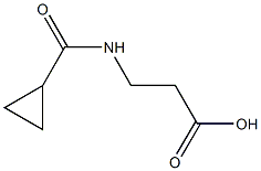 3-(cyclopropanecarboxamido)propanoic acid Structure