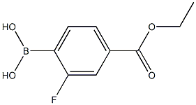 2-FLUORO-4-ETHOXYCARBONYLPHENYLBORONIC ACID Structure