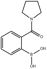 BORONIC ACID, [2-(1-PYRROLIDINYLCARBONYL)PHENYL]- 구조식 이미지