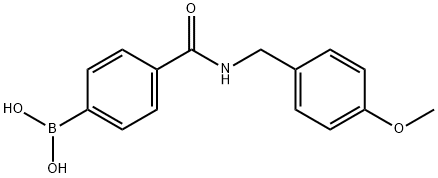 4-(4-Methoxybenzylcarbamoyl)phenylboronic acid Structure