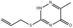 3-ALLYLSULFANYL-6-METHYL-4H-[1,2,4]TRIAZIN-5-ONE Structure